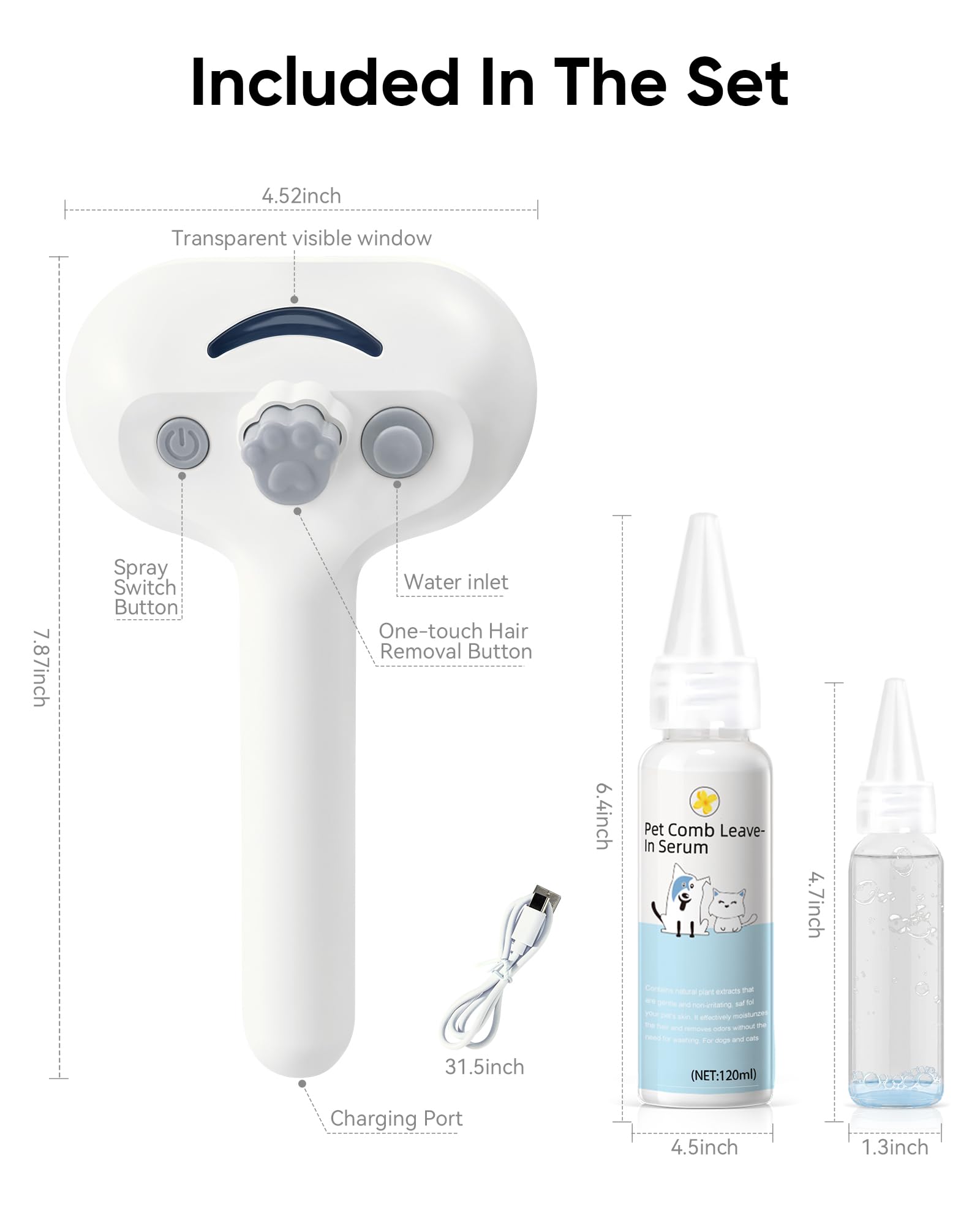 VVWVVW travel-friendly grooming tool for pets on the go