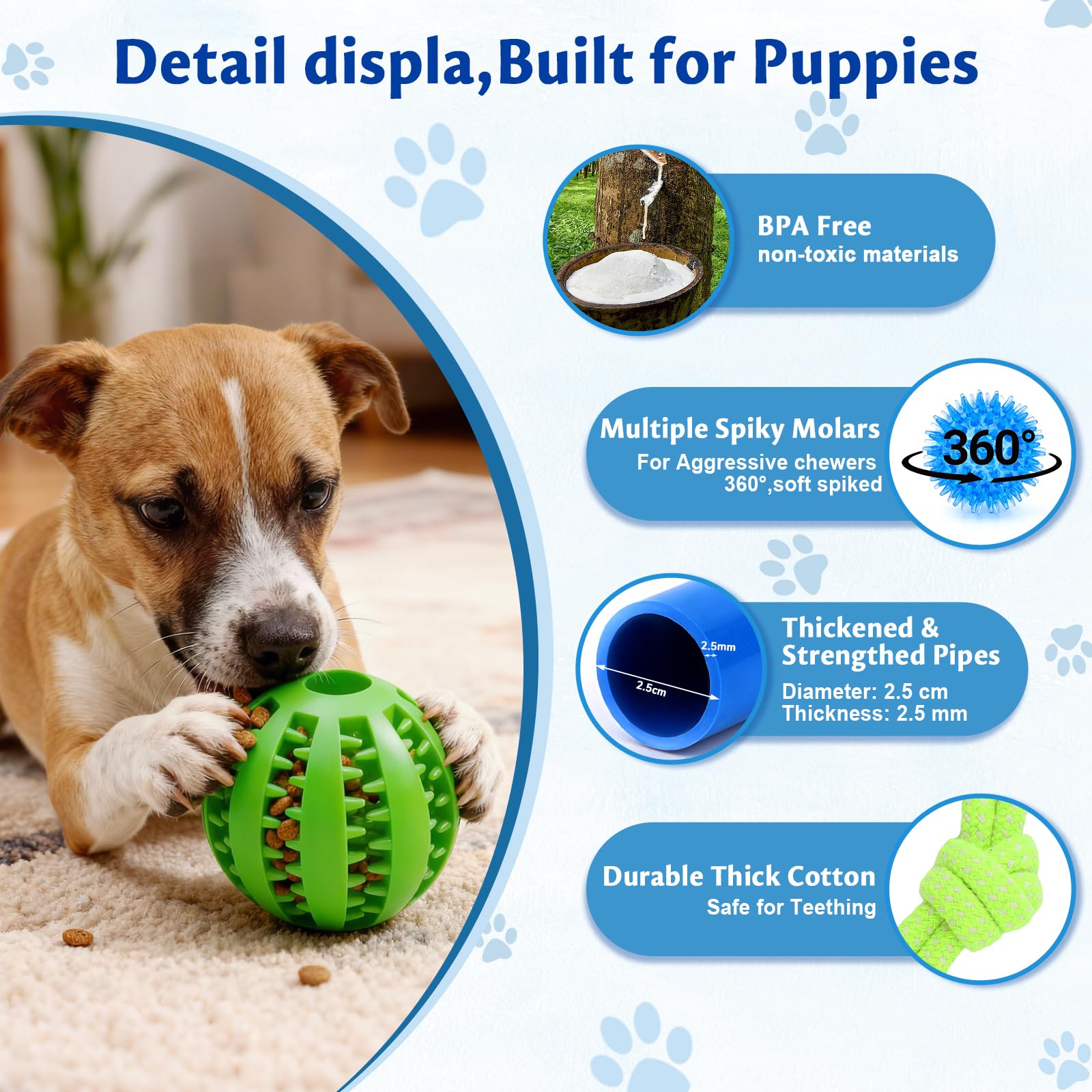 VYNALTIX Puppy Play Gym elastic hangers enabling versatile training setups