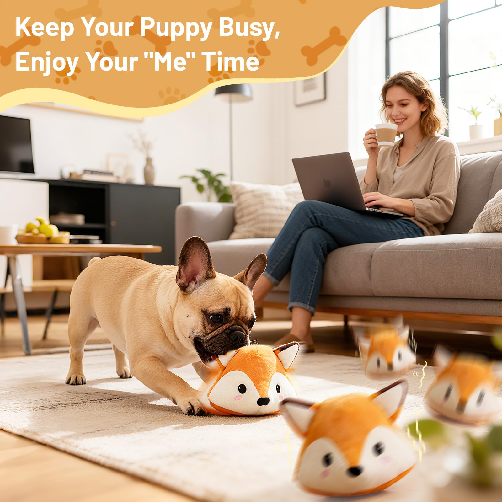 VYsTN Foxy removable cover is machine washable for easy cleaning.