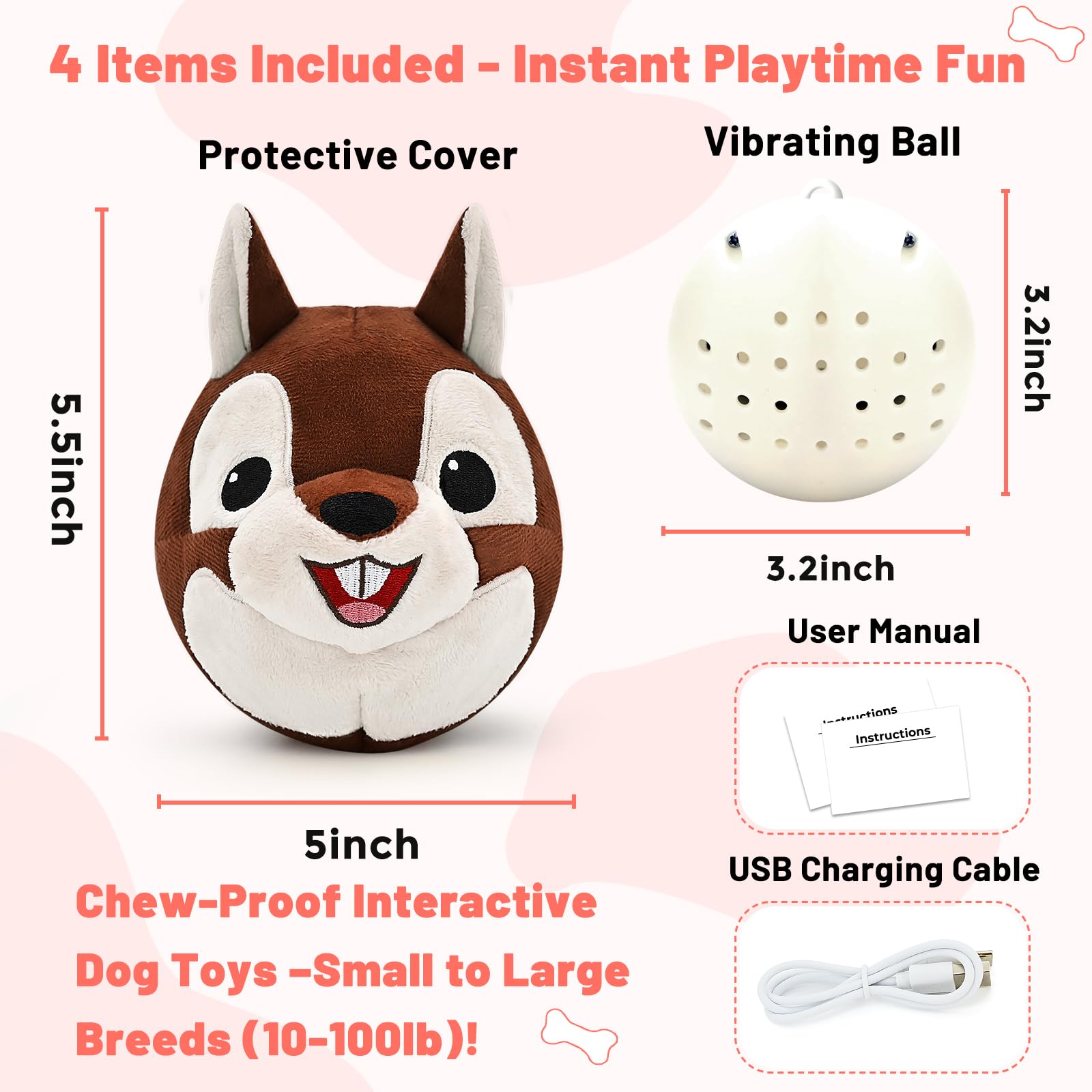 VYsTN safe chew-resistant toy ideal for moderate chewers.