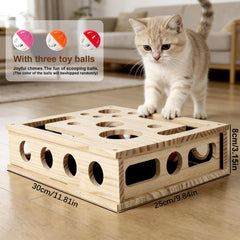 VYIUNKTE puzzle enrichment box with three bell balls fosters playful problem solving.