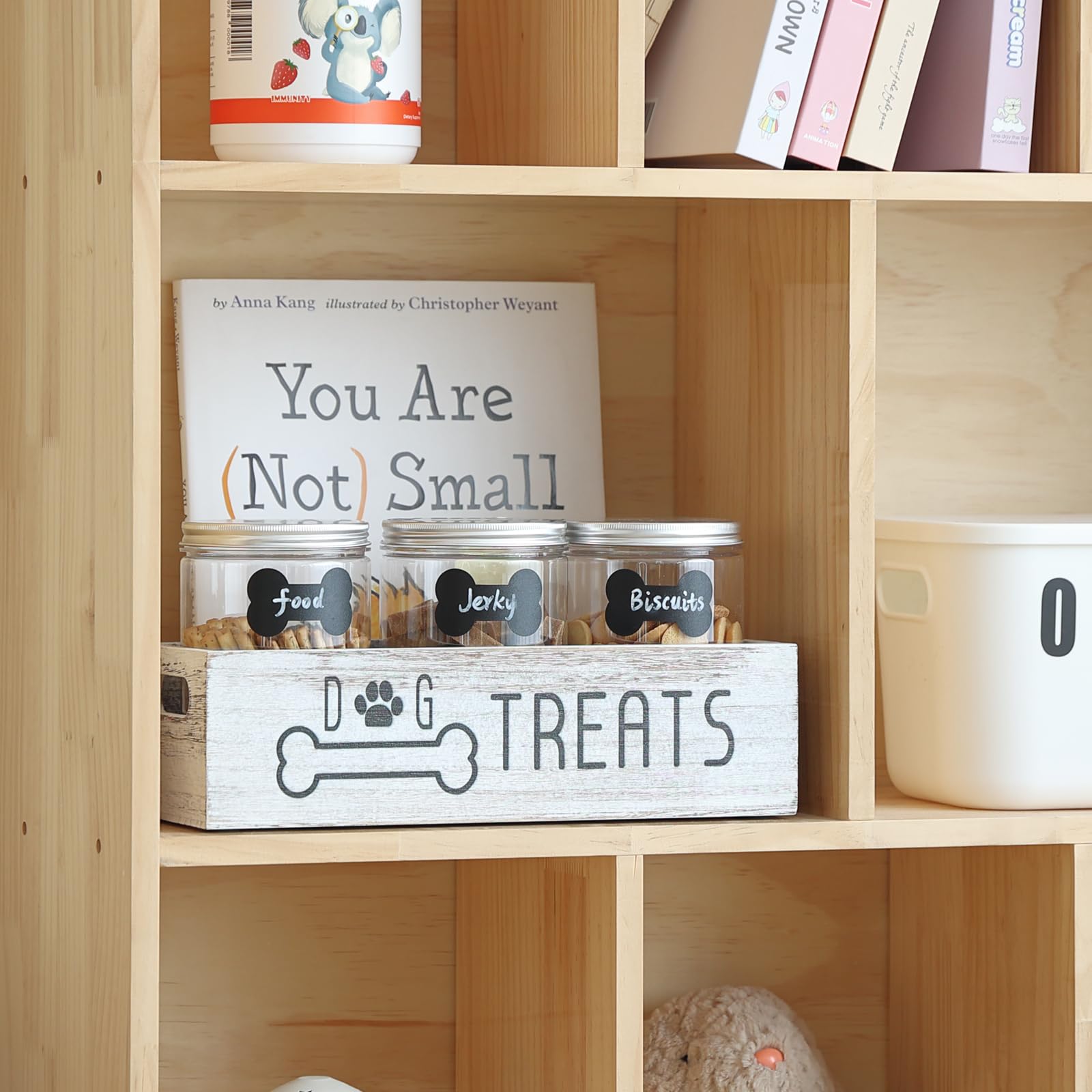 VZODESR compact pet snack storage system keeps treats accessible