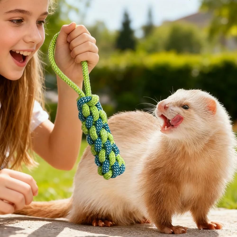 VZqola ferret toys sized safely for small pets during play