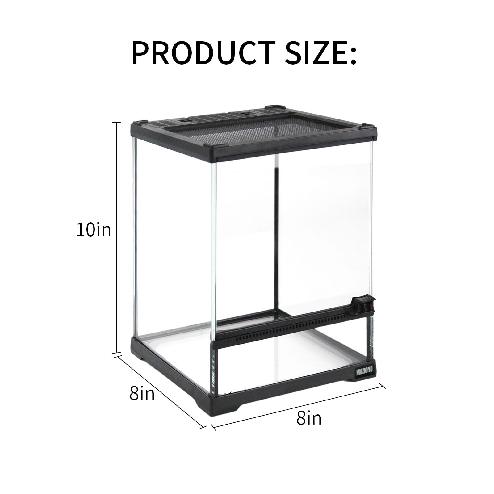 Waazoorep tempered glass panel highlights durability and crystal-clear viewing from any angle