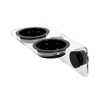 WACOOL magnetic reptile ledge with six cups for secure feeding.