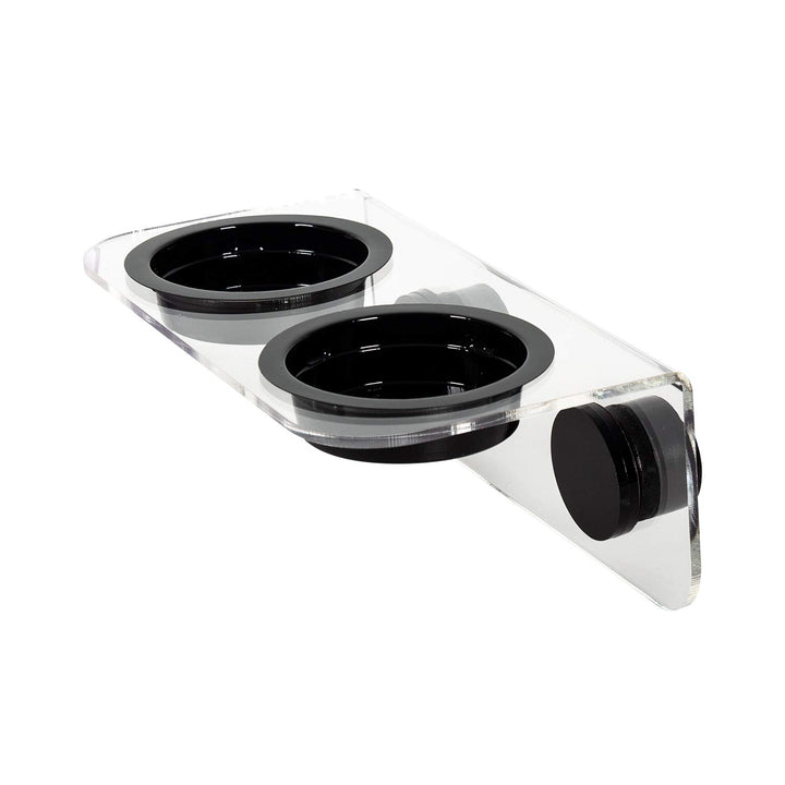 WACOOL magnetic reptile ledge with six cups for secure feeding.