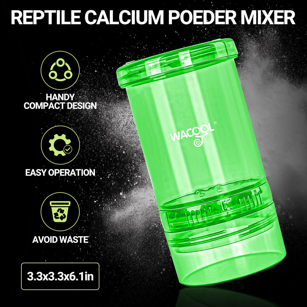 WACOOL TERRA durable BPA-free body for frequent use of the cricket calcium mixer