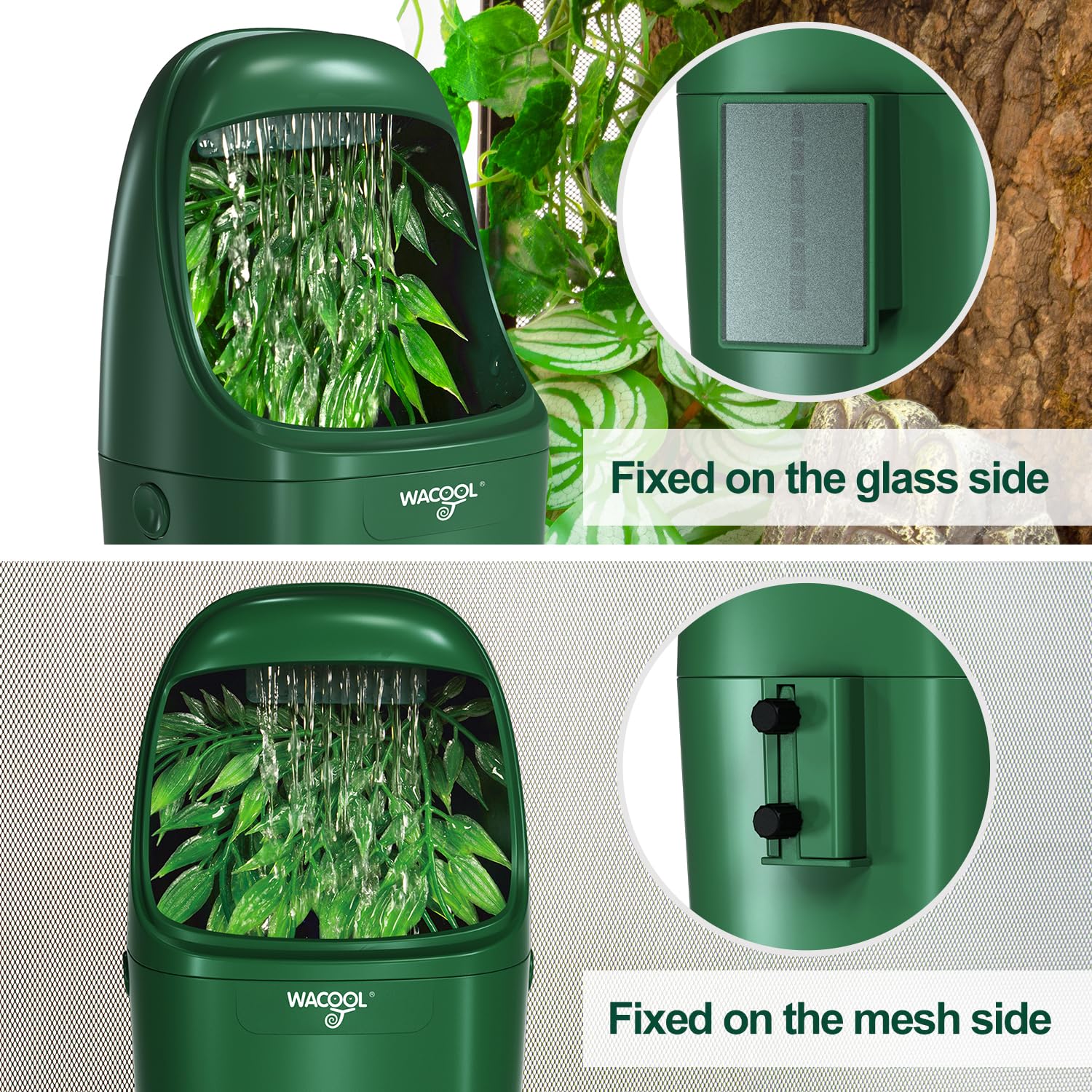 Easy installation of WACOOL TERRA water dispenser with suction or screw mount