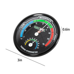 WACOOL thermometer hygrometer with color segments shows cold, comfortable, and hot zones.
