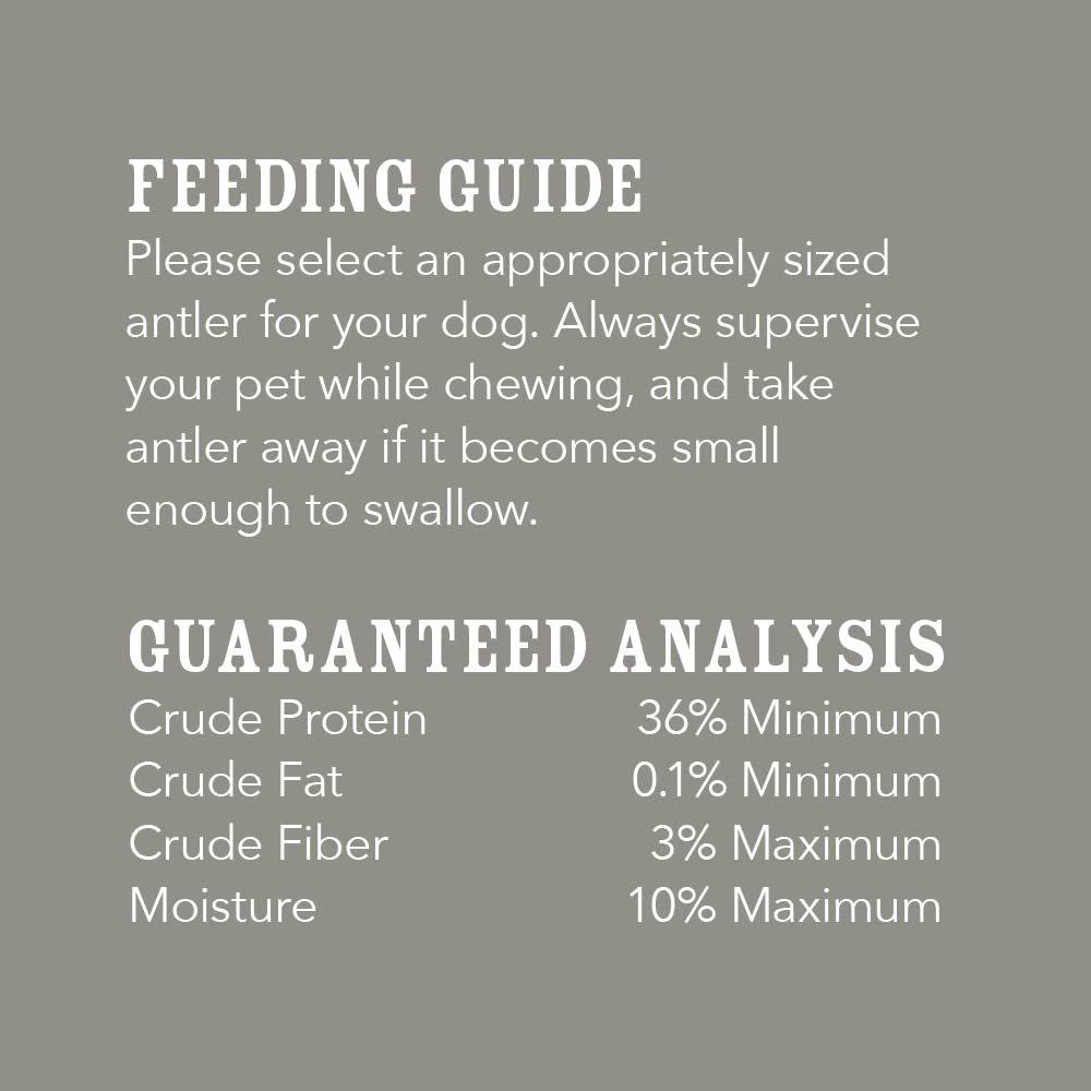 WAG natural minerals from deer antler provide a mineral-rich chew