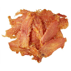 WAG oven-baked chicken jerky slices ready for training.