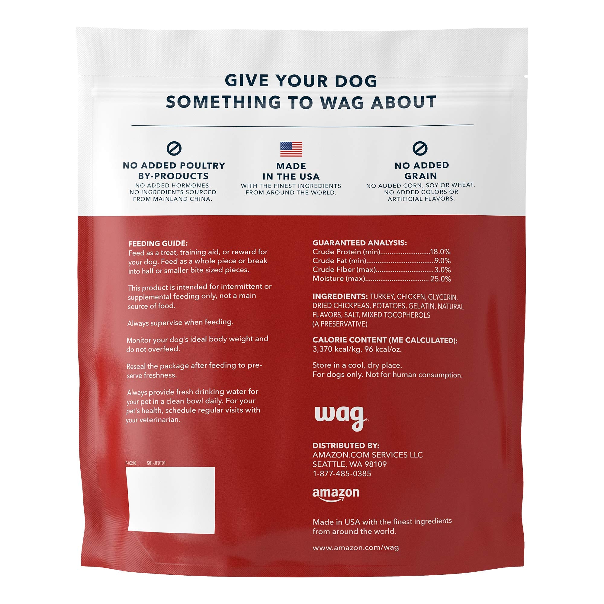 WAG Soft & Tender turkey pieces for training rewards dogs love.