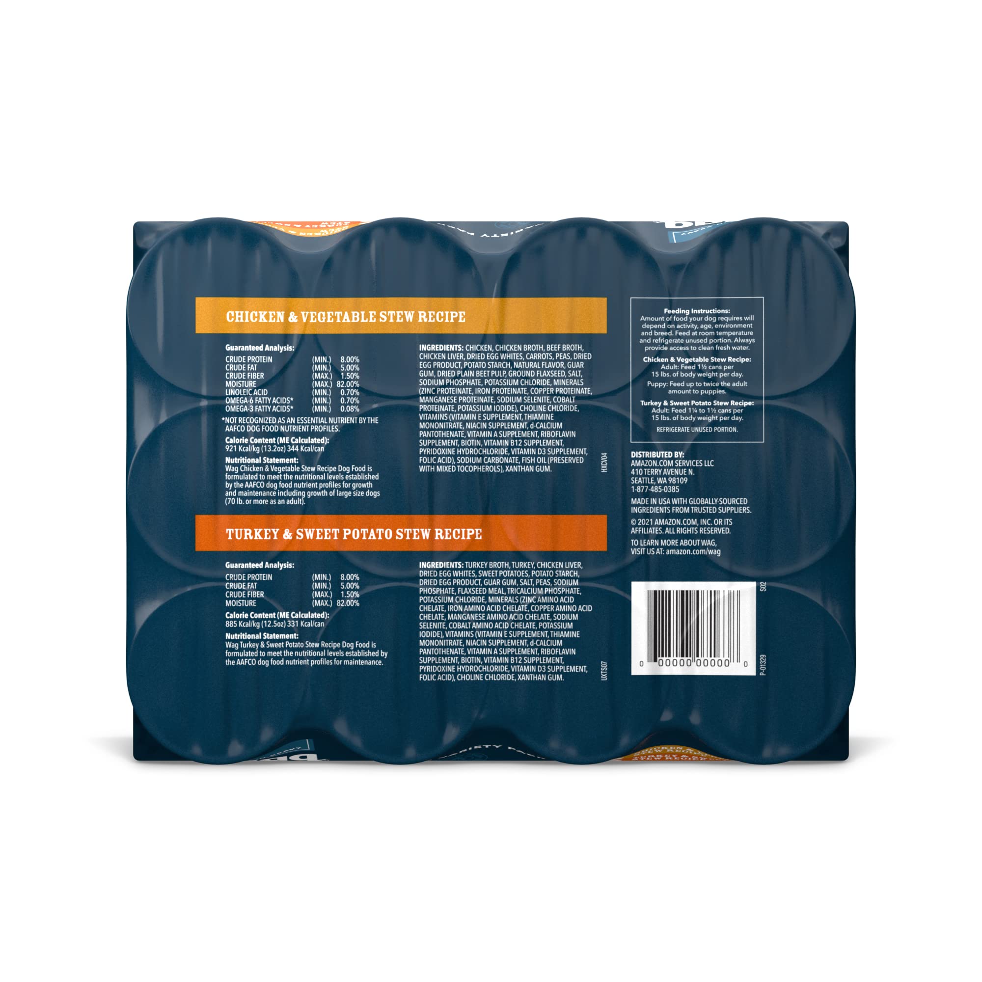 WAG can be served alone or mixed with kibble for variety