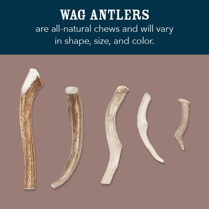 WAG wild-sourced antler shows USA packaging with North American antlers