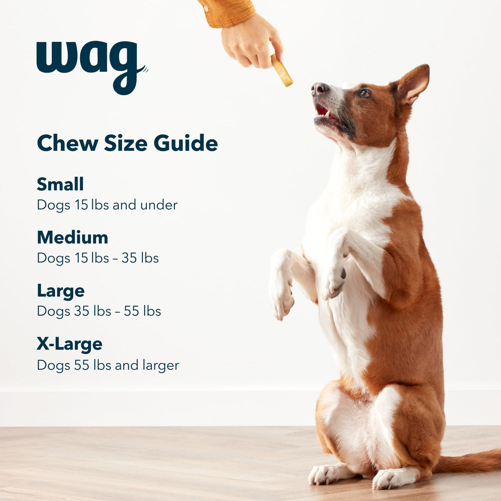 WAG Yak Cheese six-inch chew, designed for extra large dogs.