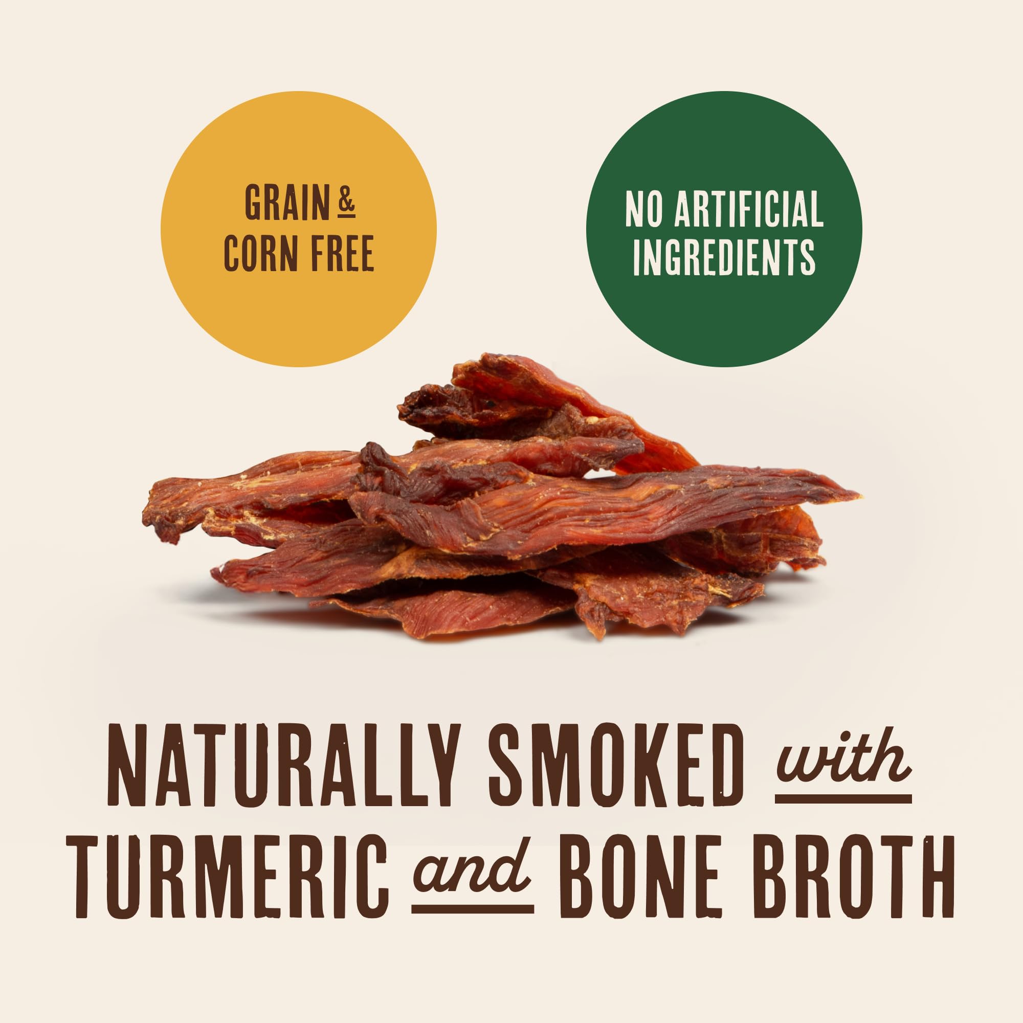 Waggin' Train limited ingredients; grain-free and corn-free chews for sensitive stomachs.