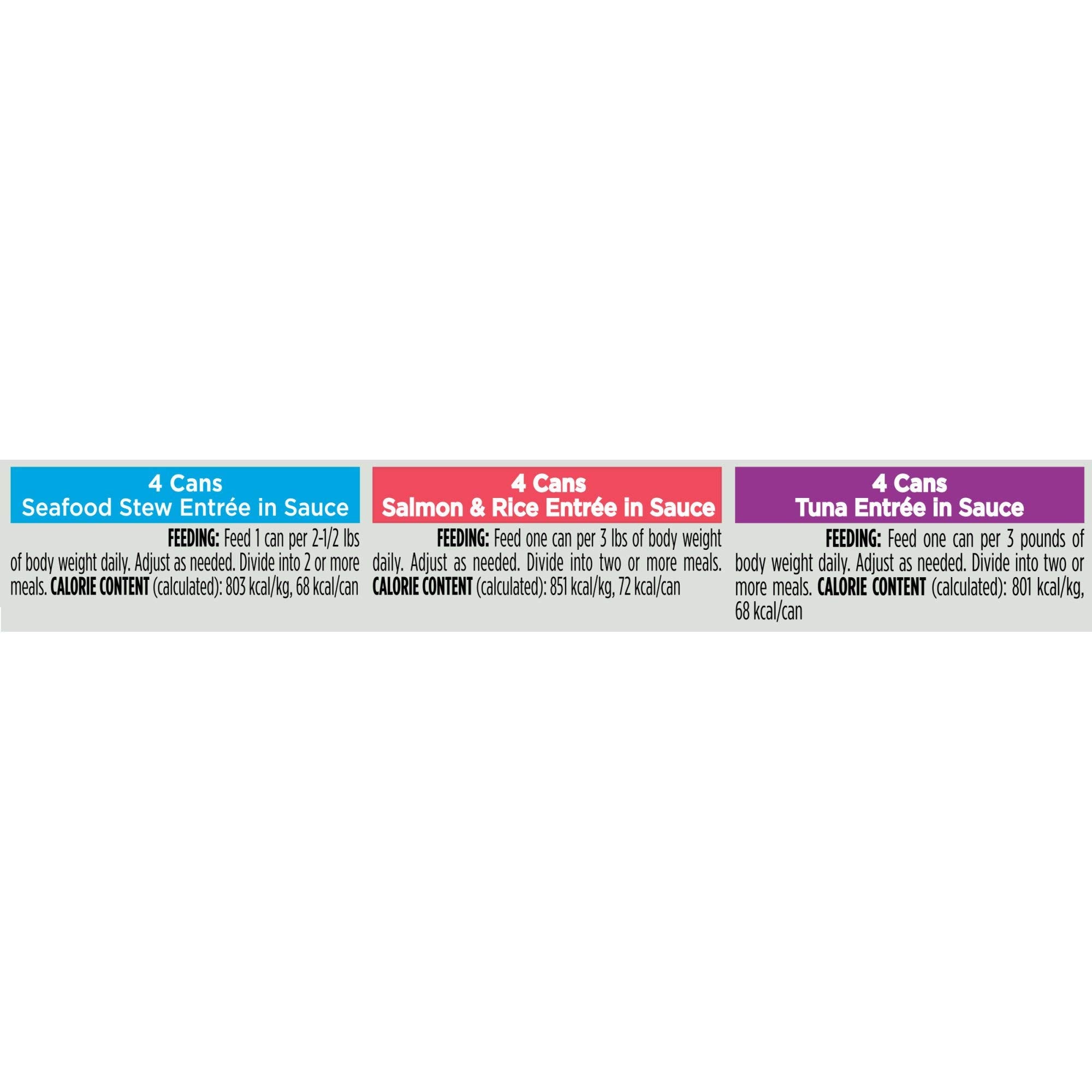 Waggin' Train Purina seafood entrees variety pack serving bowl ready-to-serve meals.