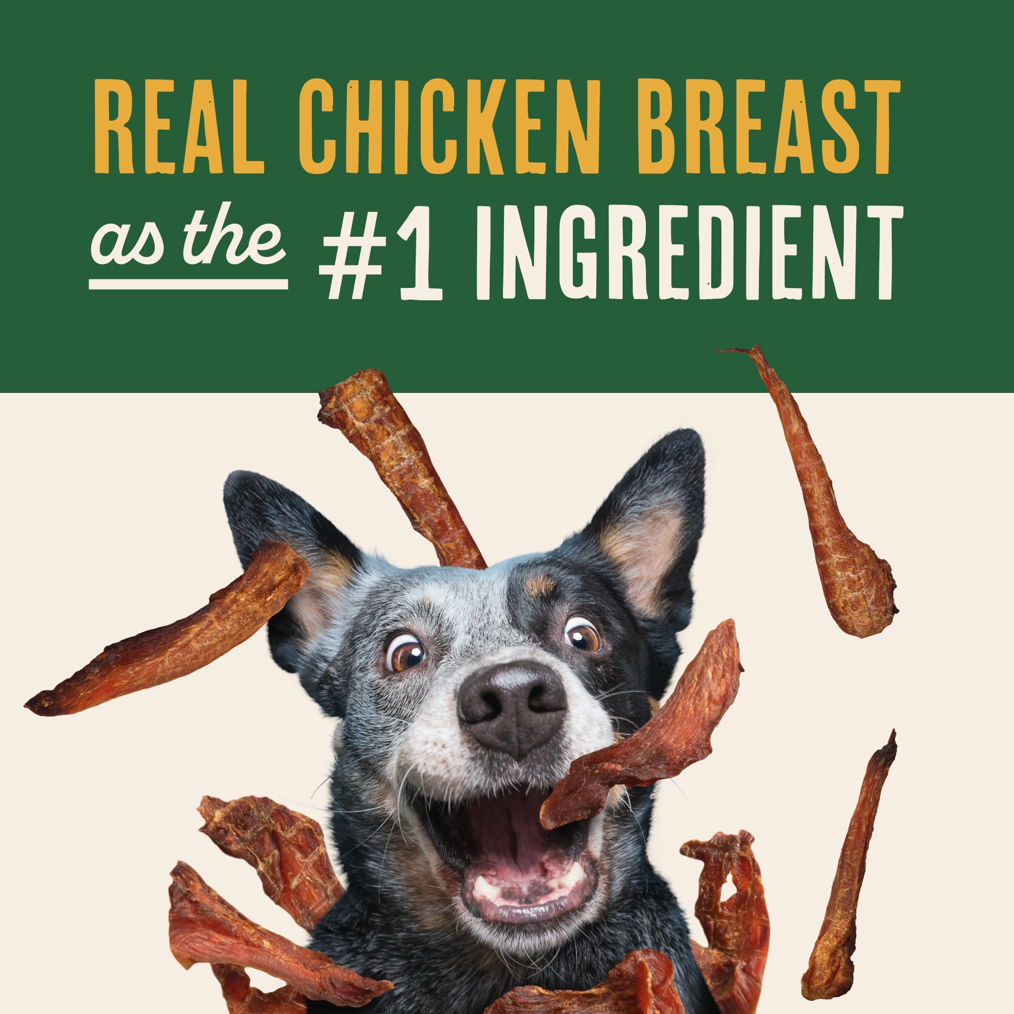 Waggin' Train turmeric-dusted jerky; irresistible aroma for even picky eaters.