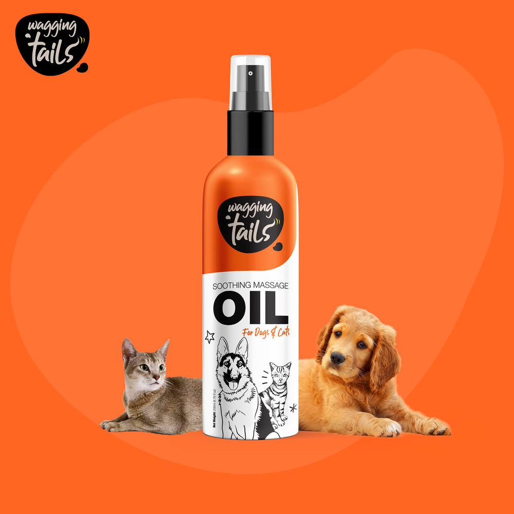Wagging Tails 6-in-1 soothing oil safe for pets 8 weeks and older