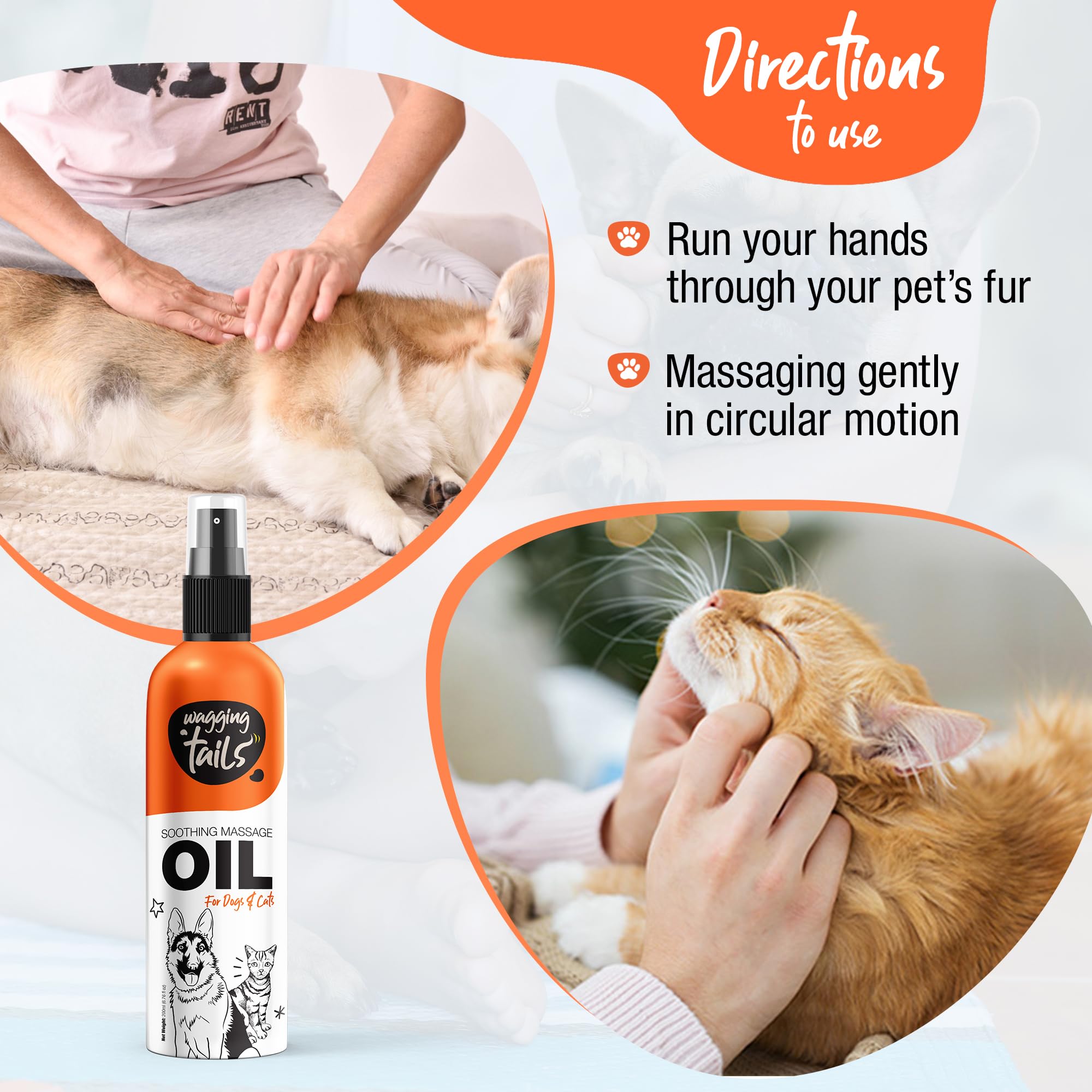 Wagging Tails 6-in-1 soothing oil adds shine to a dull coat