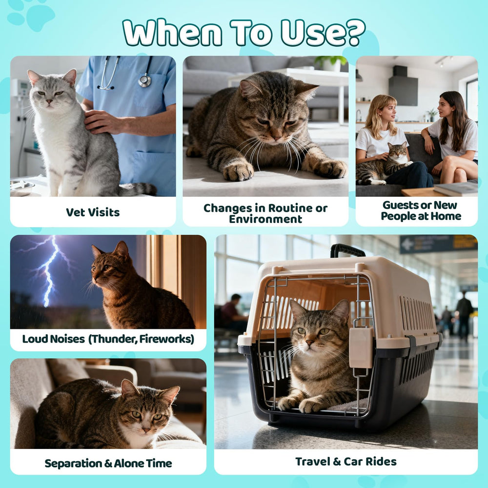 Wagmee calming treats presented for a vet visit scenario