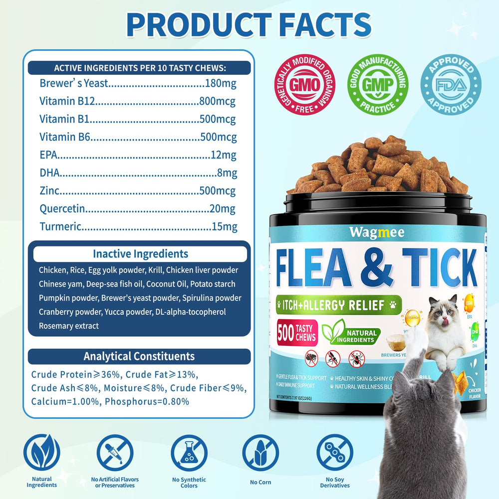 Wagmee cat enjoys tasty chews as part of daily care