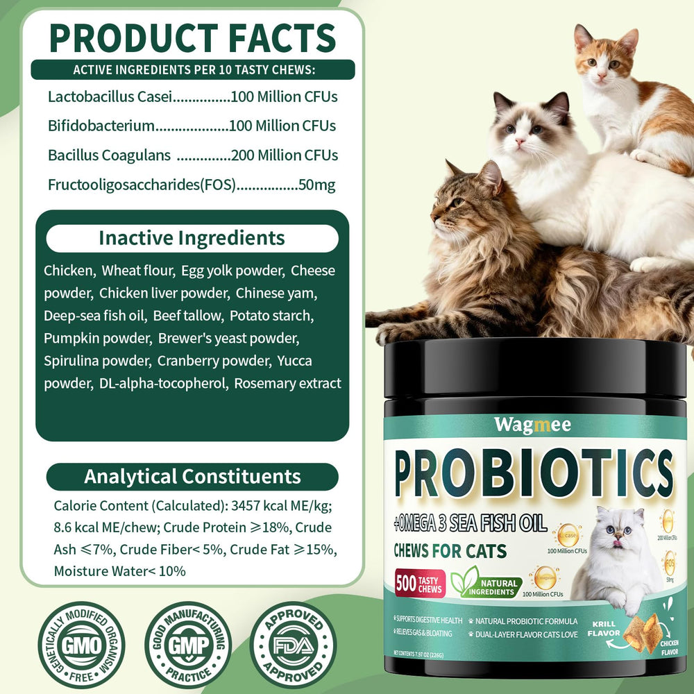 Wagmee Cat Probiotics Tasty Chews ideas for rewarding healthy routines.
