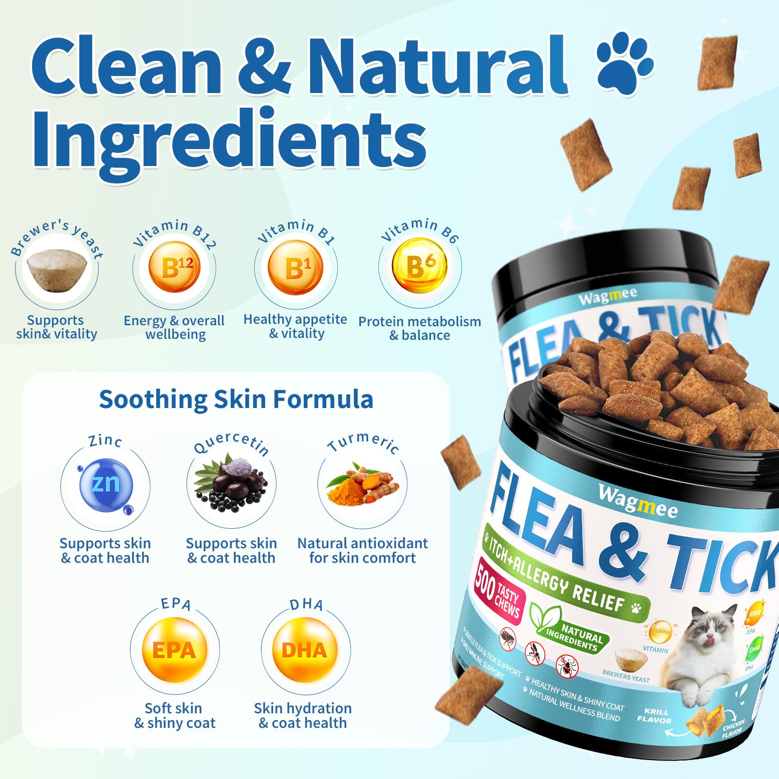 Wagmee daily feeding chews offer an easy, mess-free routine