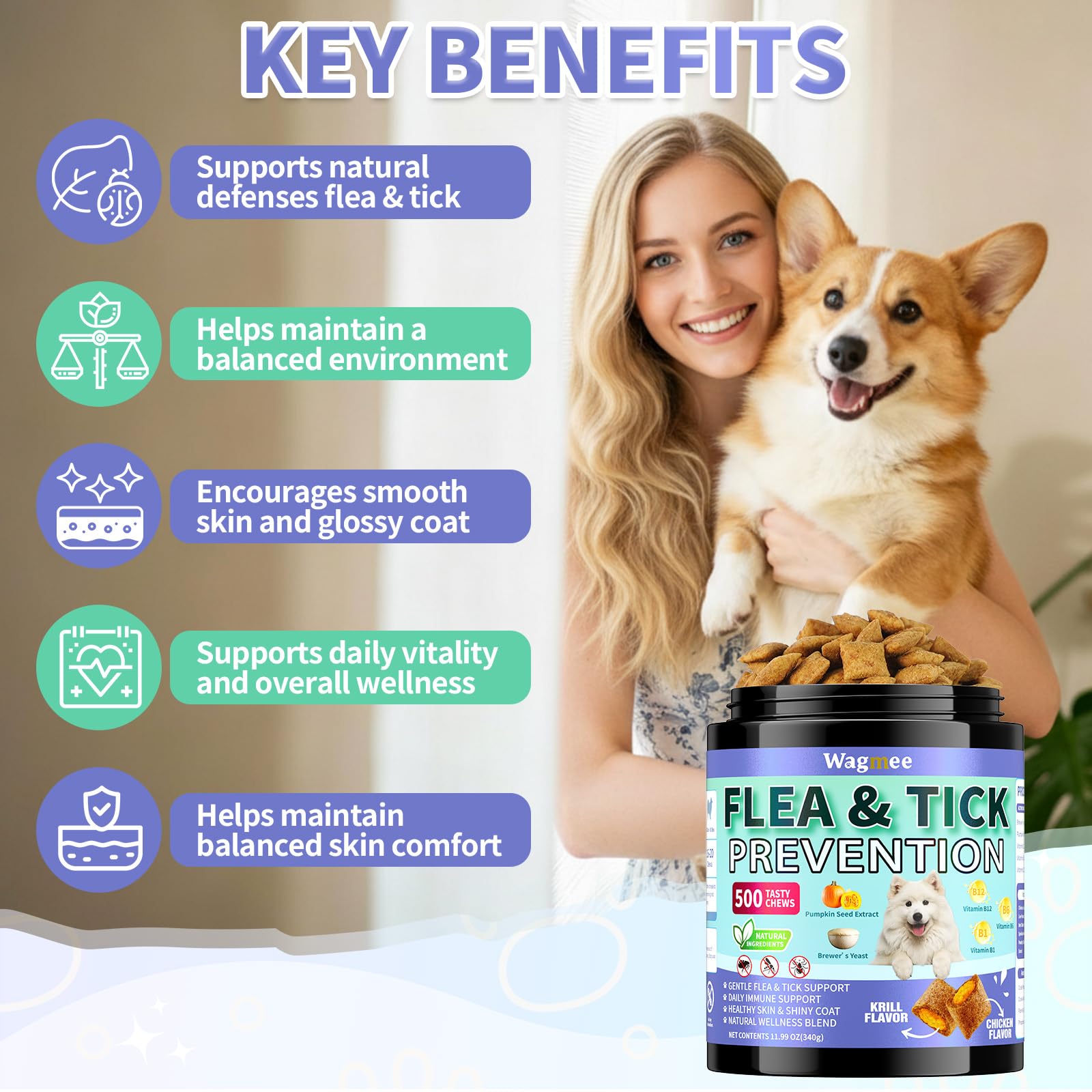Wagmee puppy to senior friendly formula supports overall wellness