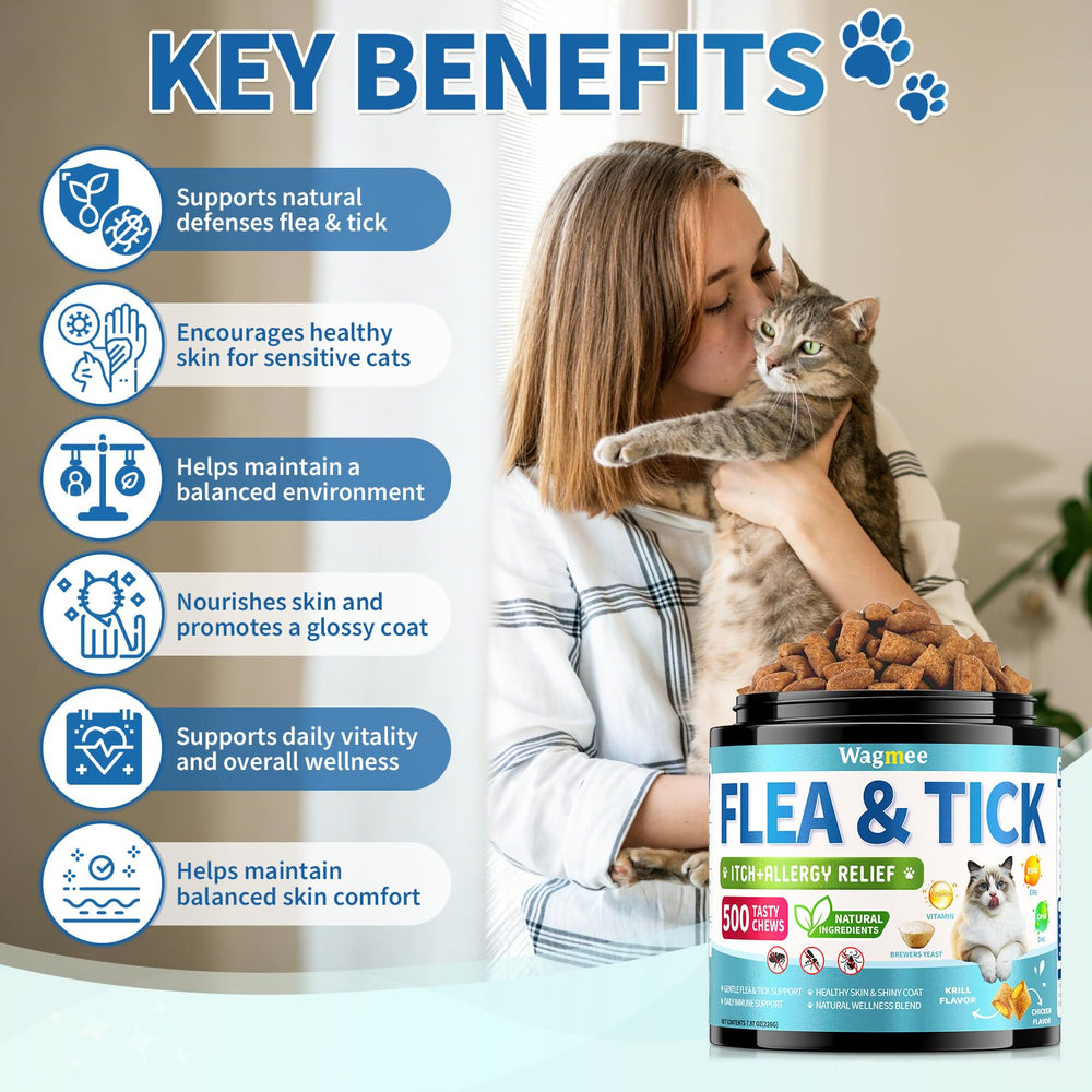 Wagmee formula includes EPA and DHA for skin comfort and coat shine