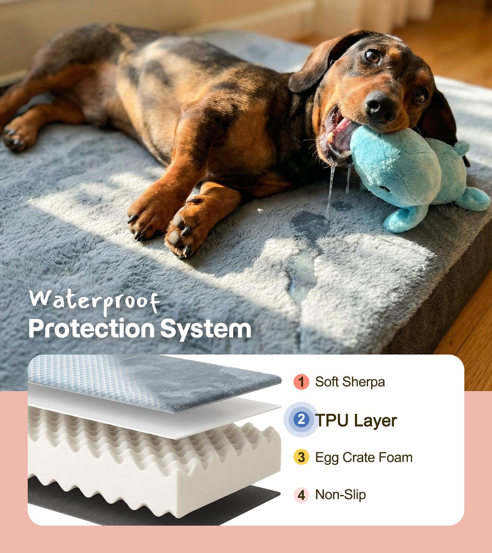 Wagora egg-crate foam evenly distributes weight for joint-friendly support