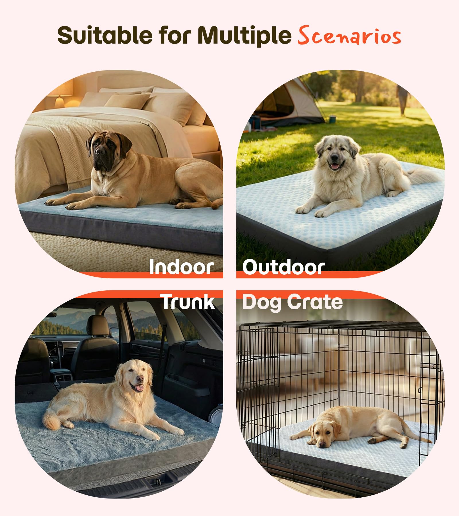 Wagora travel-ready dog bed designed for car trips and trips