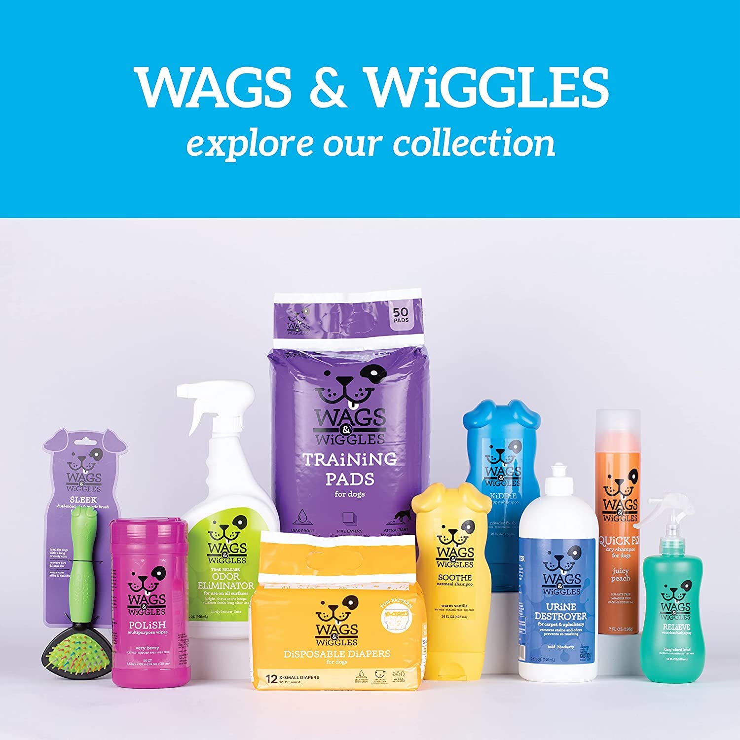 On the go Purify wipes for quick cleanups after walks.