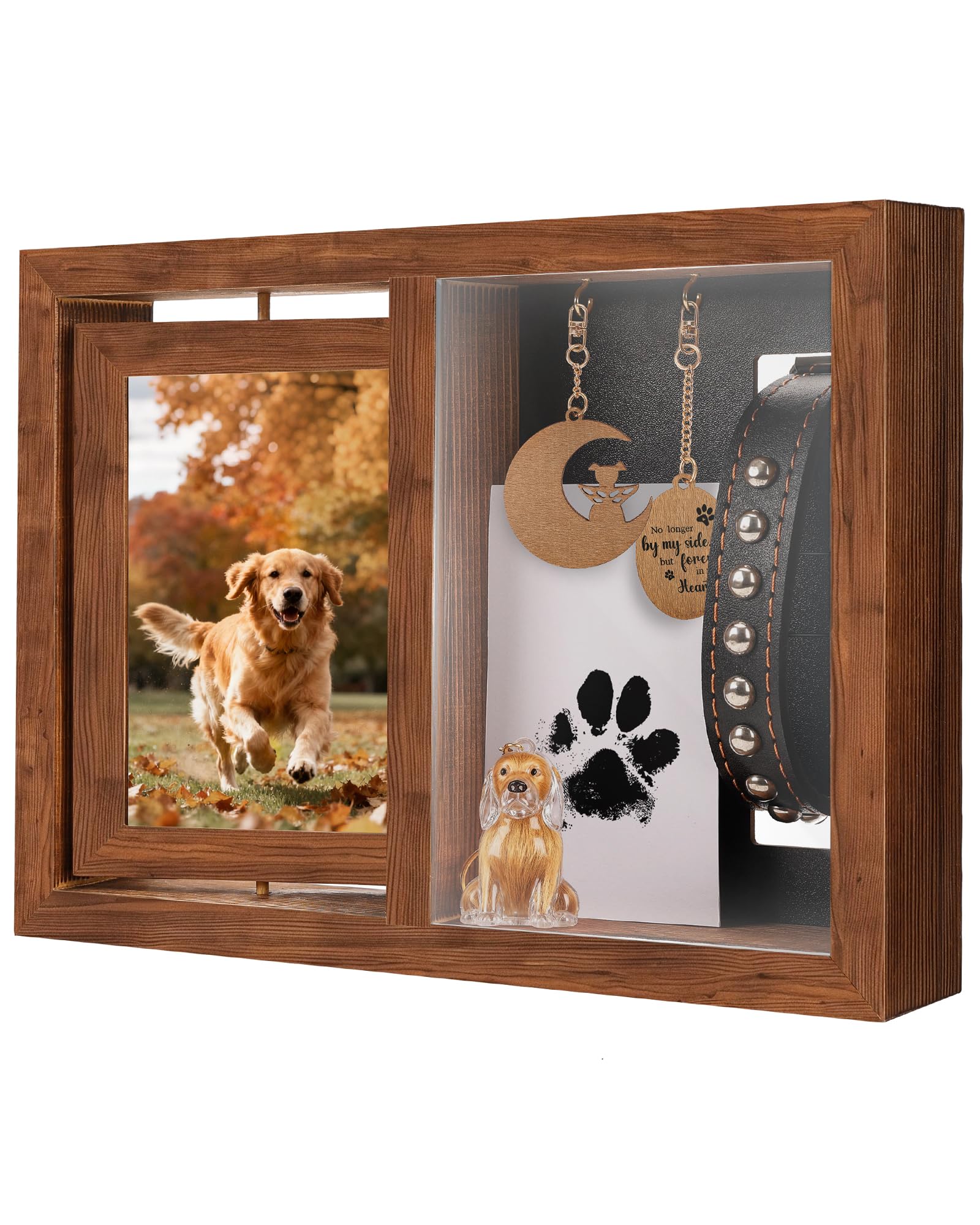 WagvyGo 3-in-1 memorial frame with double photo area for memories.