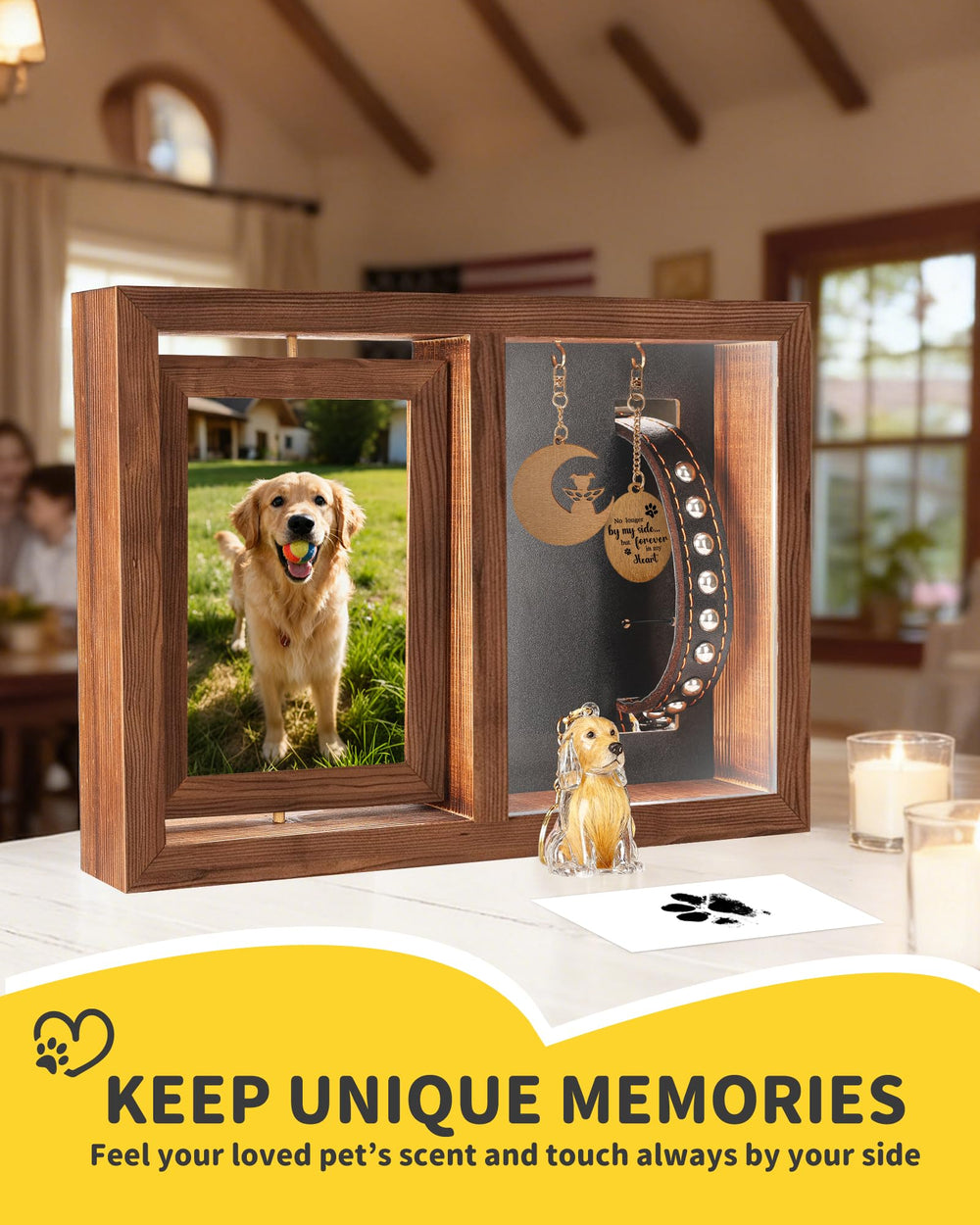 WagvyGo durable natural wood frame adds warmth and sturdiness.