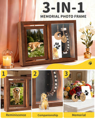 WagvyGo keepsake storage holds fur, paw prints, and collar for cherished mementos.