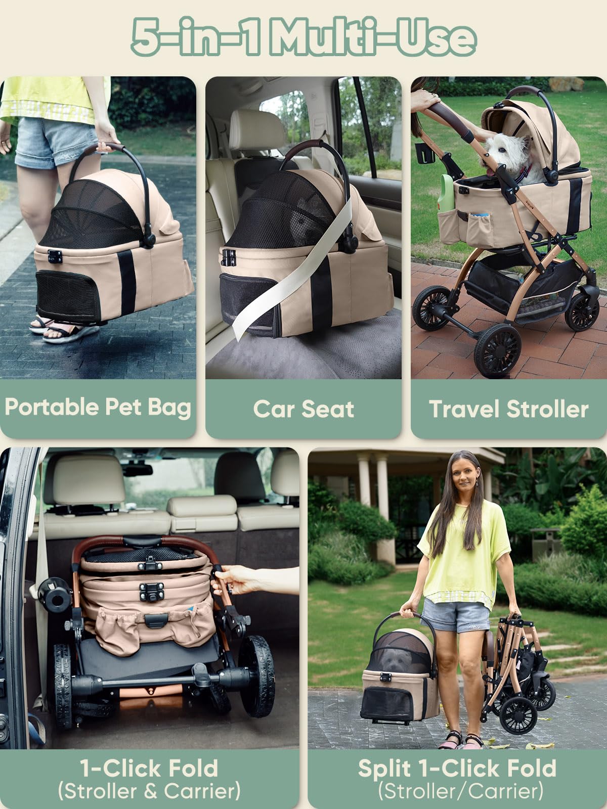 WagvyGo large base storage basket with pockets and sturdy construction