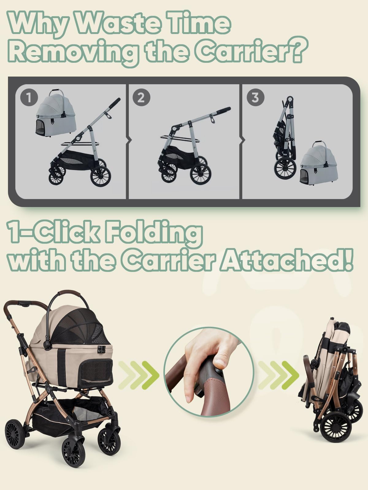 WagvyGo waterproof carrier interior shown for easy cleaning after outdoor use