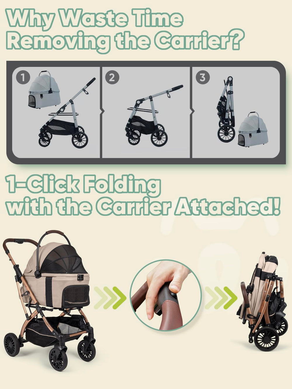 WagvyGo waterproof carrier interior shown for easy cleaning after outdoor use