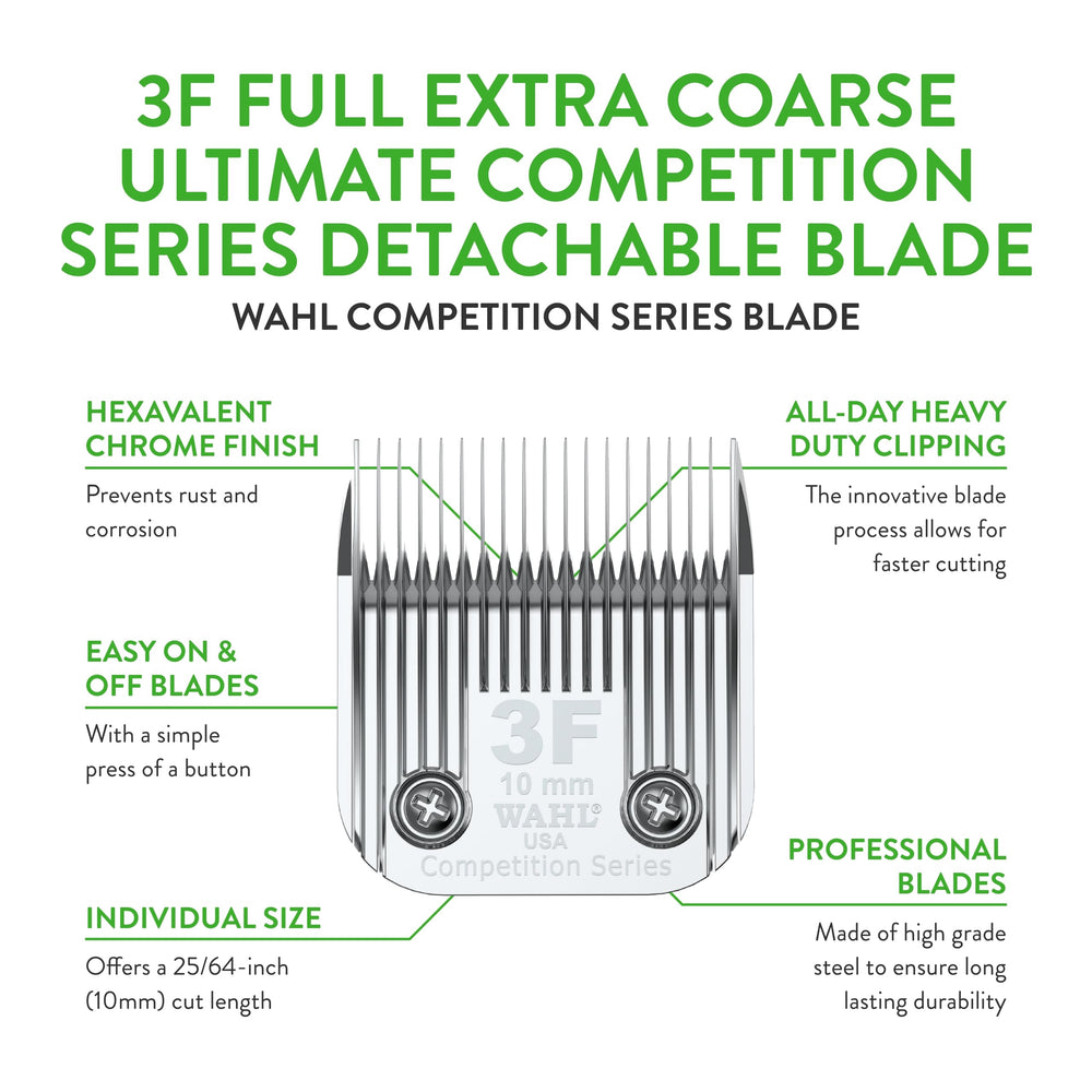 Wahl 3F blade shown for 25/64 inch cut length