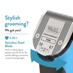 WAHL Bravura cordless and corded operation for flexible grooming