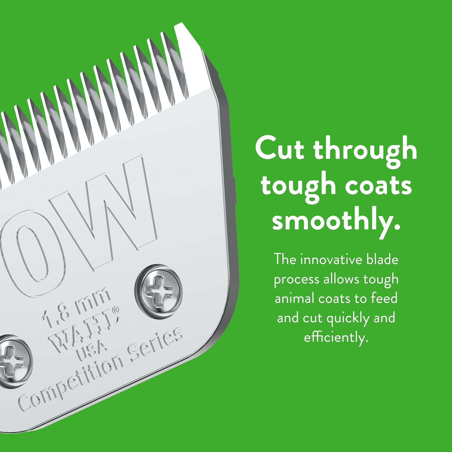 Wahl detachable blade system image demonstrates easy blade swaps.