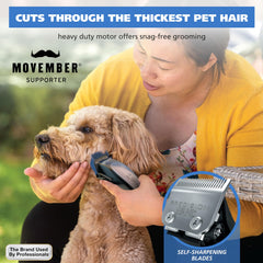 Wahl cordless clipper in use for quiet, efficient grooming sessions