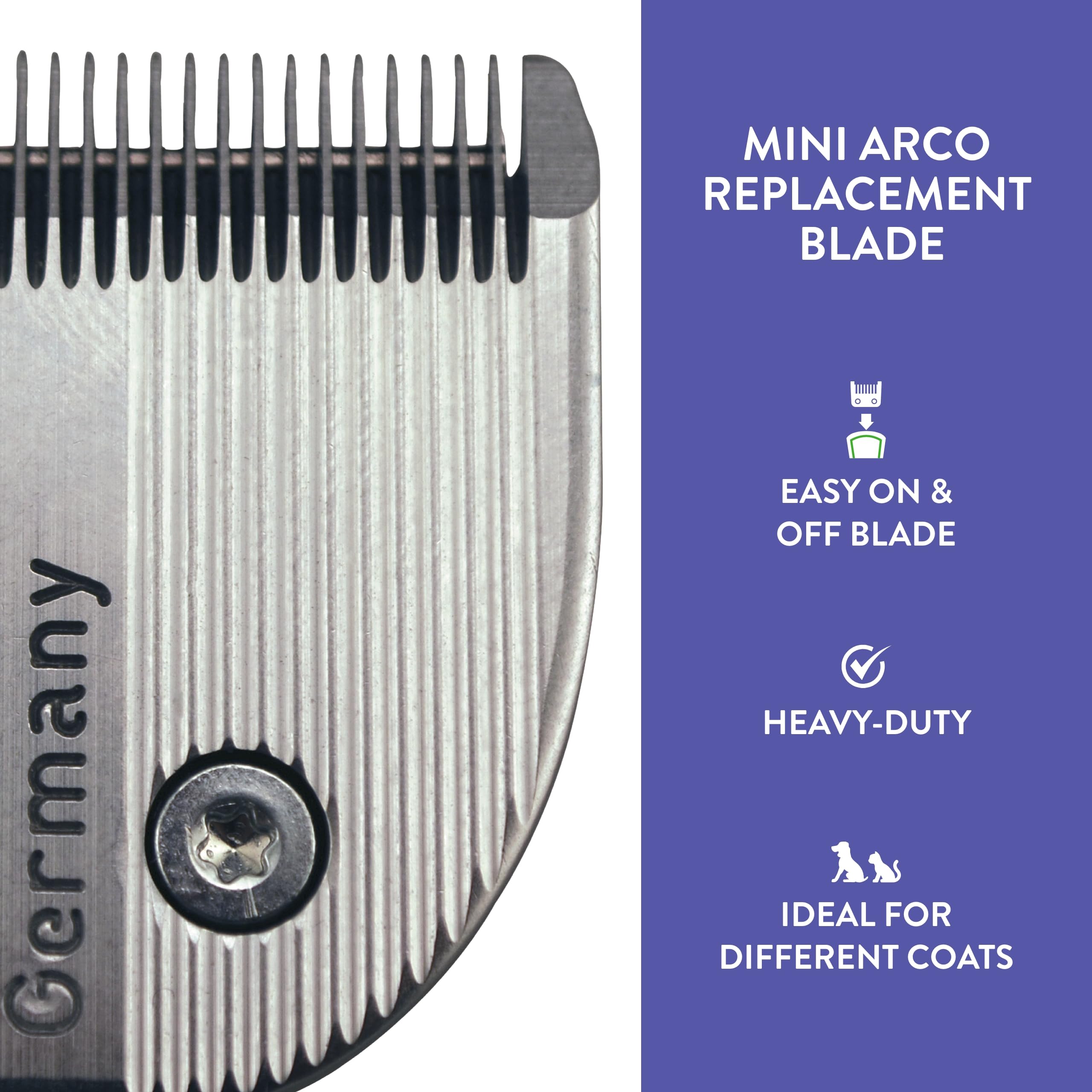 Wahl MiniArco 30 blade compatible with model 8787-450A detaches easily.
