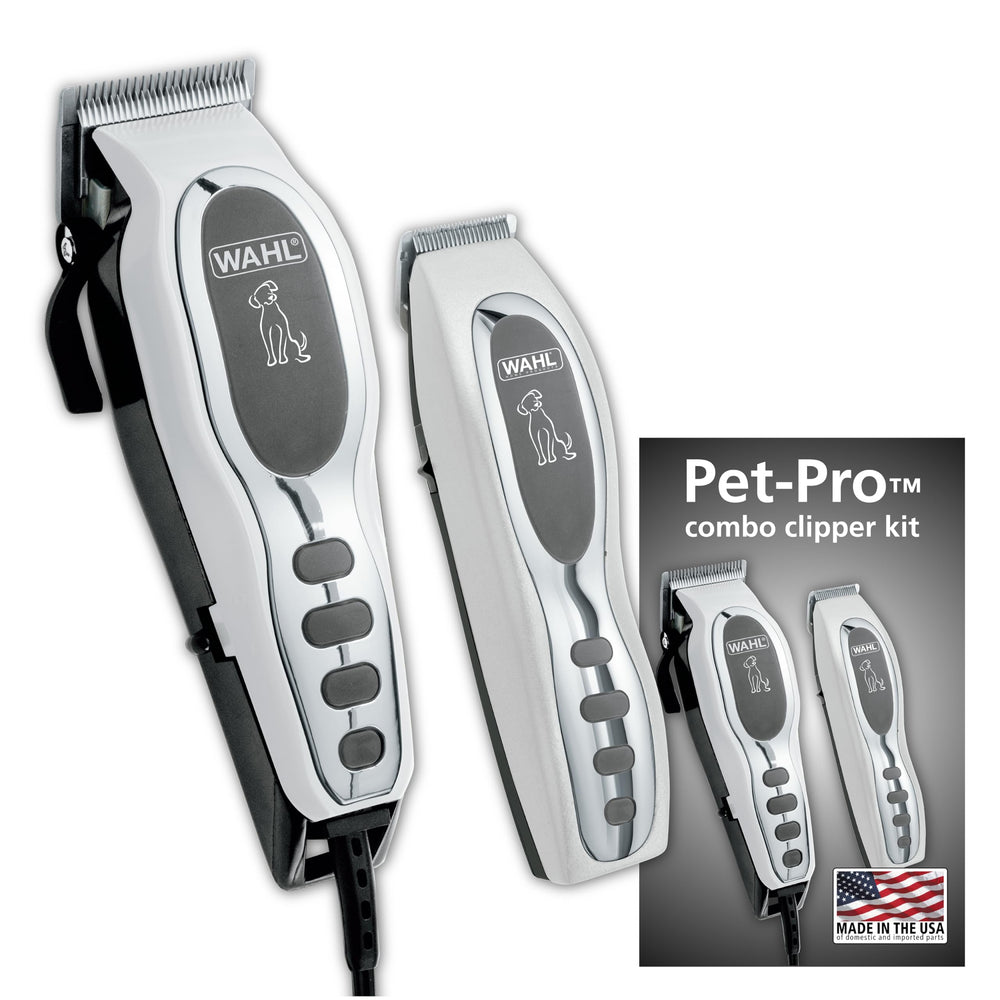 Wahl Pet-Pro clipper bundle front view for efficient home grooming
