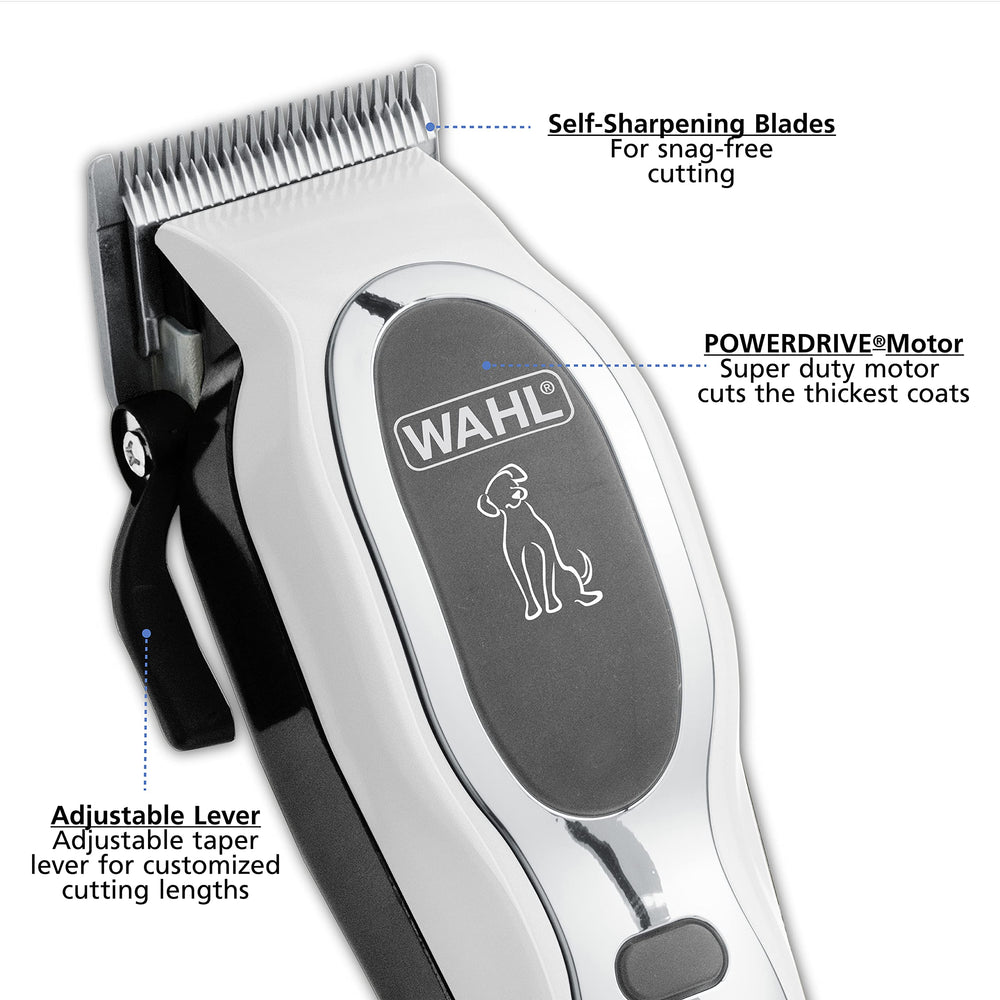 Close-up of detachable blades showing easy, hygienic blade changes