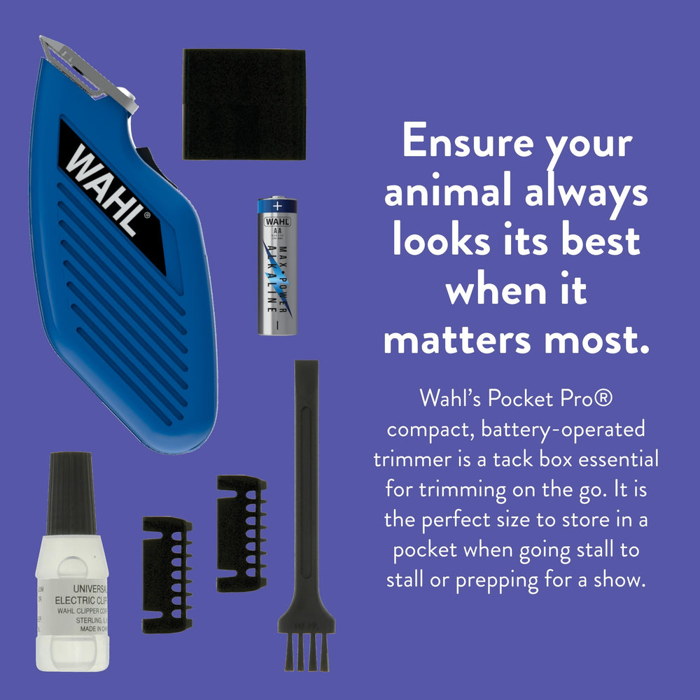 Wahl Pocket Pro Equine blue paw trim suitable for pets.