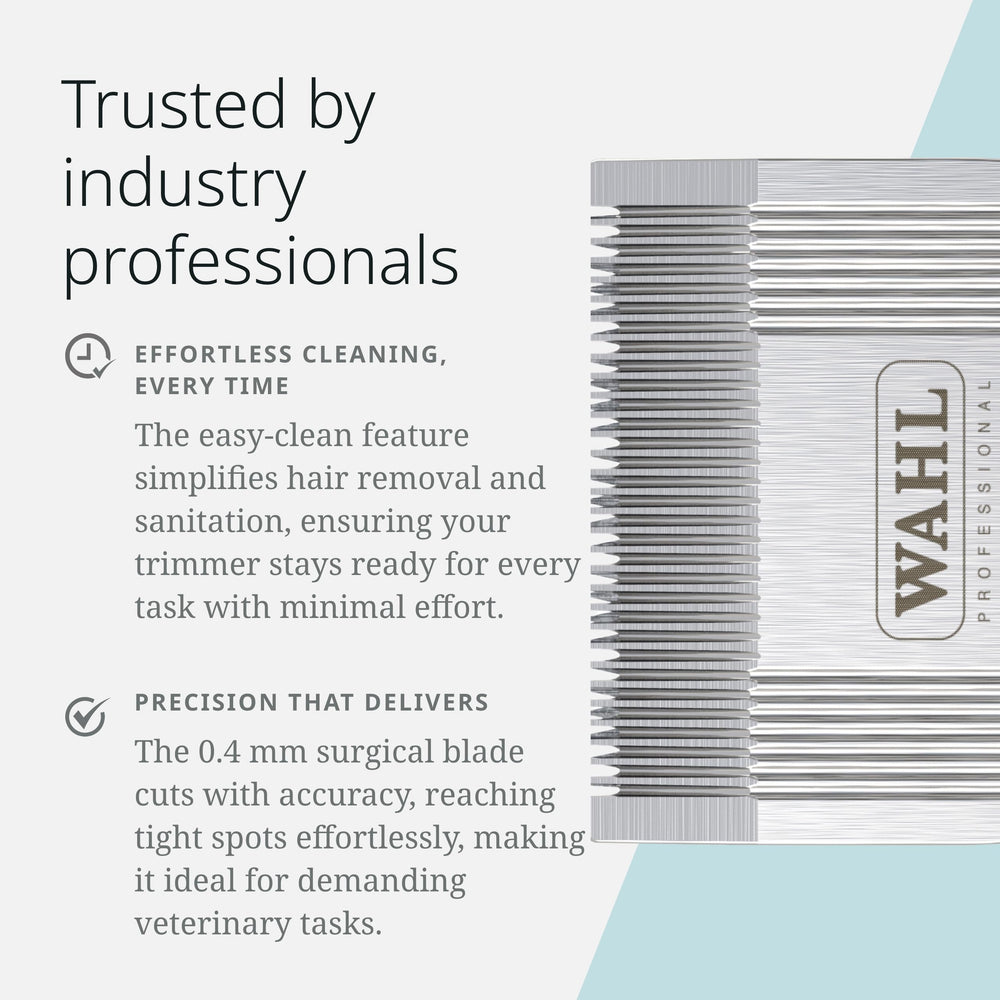 Wahl Pro Animal Easy Clean blade ready for cats and dogs grooming setups
