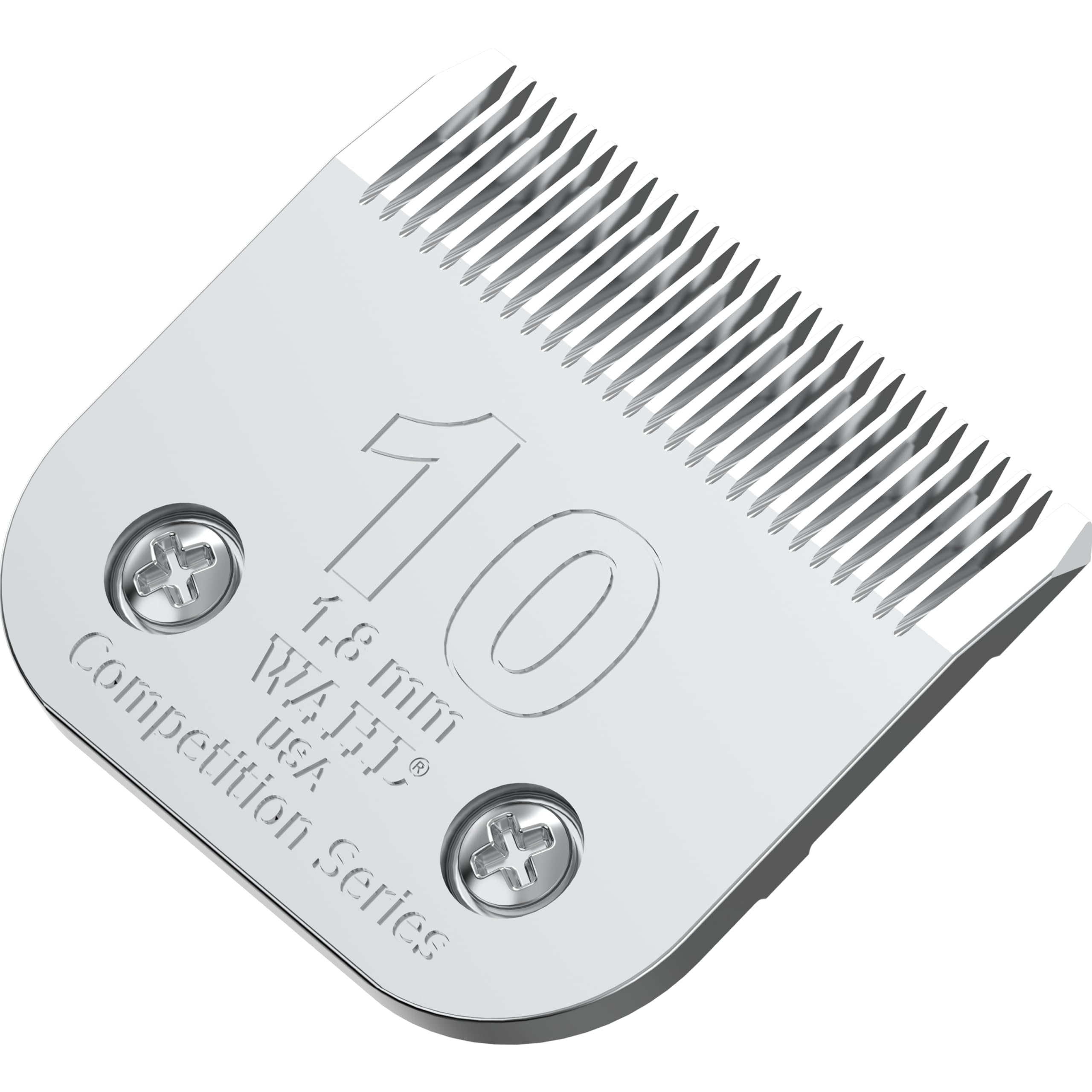 Wahl Professional Animal 10 blade close-up showing precision cut for pet grooming