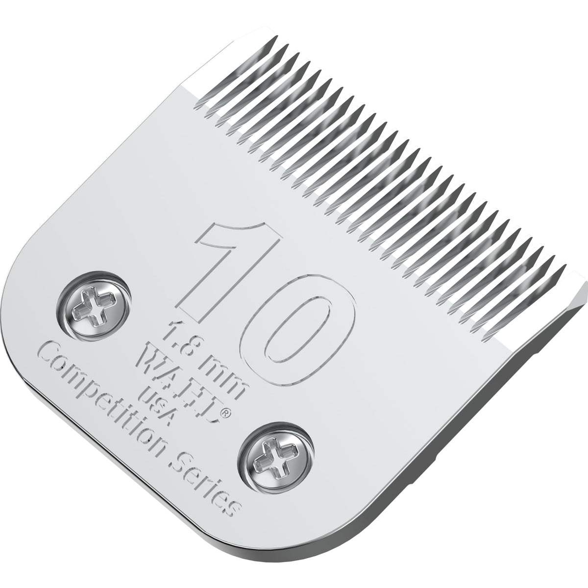 Wahl Professional Animal 10 blade close-up showing precision cut for pet grooming